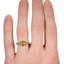 The Honora Ring, smallzoomed in top view on a hand