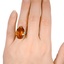 The Faris Ring, smallzoomed in top view on a hand