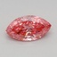 0.35 Ct. Fancy Vivid Pink Marquise Lab Grown Diamond