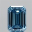 2.01 Ct. Fancy Vivid Blue Emerald Lab Grown Diamond