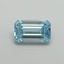 1.05 Ct. Fancy Vivid Blue Emerald Lab Grown Diamond