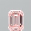 1.52 Ct. Fancy Intense Pink Emerald Lab Grown Diamond