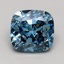 1.39 Ct. Fancy Deep Blue Cushion Lab Grown Diamond