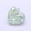 1.26 Ct. Fancy Vivid  Green Heart Lab Grown Diamond