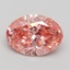 1.80 Ct. Fancy Vivid Pink Oval Lab Grown Diamond