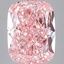 6.28 Ct. Fancy Vivid  Pink Cushion Lab Grown Diamond