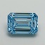 11.07 Ct. Fancy Vivid Blue Emerald Lab Grown Diamond
