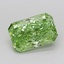 2.21 Ct. Fancy Vivid Green Radiant Lab Grown Diamond