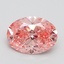 2.01 Ct. Fancy Vivid Pink Oval Lab Grown Diamond