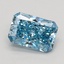 1.00 Ct. Fancy Vivid Blue Radiant Lab Grown Diamond