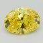 1.18 Ct. Fancy Vivid Yellow Oval Lab Grown Diamond