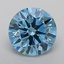 2.57 Ct. Fancy Vivid Blue Round Lab Grown Diamond
