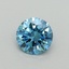 0.44 Ct. Fancy Vivid Blue Round Lab Grown Diamond