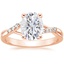 14K Rose Gold Chamise Diamond Ring (1/15 ct. tw.), smalltop view