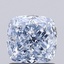 1.10 Ct. Fancy  Blue Cushion Lab Grown Diamond