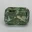 2.02 Ct. Fancy Vivid Pacific Green Cushion Lab Grown Diamond