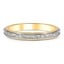 Custom Two-Tone Hand Engraved Wedding Ring