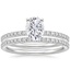 18KW Moissanite Ballad Diamond Bridal Set (1/3 ct. tw.), smalltop view