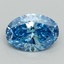 2.02 Ct. Fancy Vivid Blue Oval Lab Grown Diamond