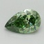 1.01 Ct. Fancy Vivid Green Pear Lab Grown Diamond