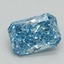 1.01 Ct. Fancy Vivid Blue Radiant Lab Grown Diamond