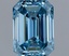 1.14 Ct. Fancy Vivid Blue Emerald Lab Grown Diamond