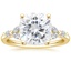 18K Yellow Gold Verbena Diamond Ring, smalltop view
