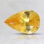 8.3x5.4mm Yellow Pear Sapphire