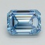 1.53 Ct. Fancy Intense Blue Emerald Lab Grown Diamond