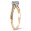 The Shanell Ring, smalltop view on a hand