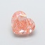 1.93 Ct. Fancy Intense  Pink Heart Lab Grown Diamond