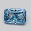 1.53 Ct. Fancy Vivid Blue Radiant Lab Grown Diamond