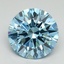 2.28 Ct. Fancy Vivid Blue Round Lab Grown Diamond