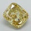 3.30 Ct. Fancy Intense Yellow Cushion Lab Grown Diamond