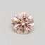 0.74 Ct. Fancy Intense Pink Round Lab Grown Diamond