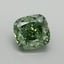 2.00 Ct. Fancy Vivid Pacific Green Cushion Lab Grown Diamond