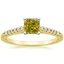 18K Yellow Gold Sonora Diamond Ring, smalltop view