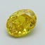 0.90 Ct. Fancy Vivid Yellow Oval Lab Grown Diamond
