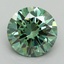 3.00 Ct. Fancy Vivid Green Round Lab Grown Diamond