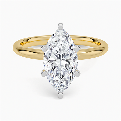 18K Yellow Gold Comfort Fit 2mm Six-Prong Solitaire Ring
