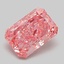1.05 Ct. Fancy Vivid Pink Radiant Lab Grown Diamond