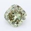 2.51 Ct. Fancy Vivid Green Cushion Lab Grown Diamond