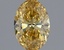 0.54 Ct. Fancy Vivid Yellow Oval Lab Grown Diamond