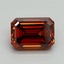 2.10 Ct. Fancy Deep Orange Emerald Lab Grown Diamond