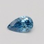 0.51 Ct. Fancy Vivid Malibu Blue Pear Lab Grown Diamond