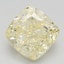 1.07 Ct. Fancy Yellow Cushion Lab Grown Diamond