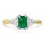 Modern Emerald Vintage Ring