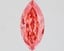 1.03 Ct. Fancy Vivid Orange Pink Marquise Lab Grown Diamond