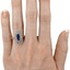 The Felica Ring, smallzoomed in top view on a hand
