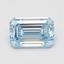 4.04 Ct. Fancy Intense Blue Emerald Lab Grown Diamond